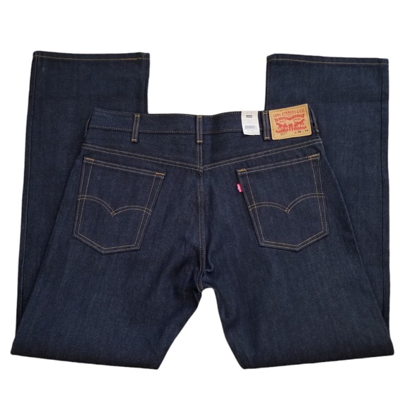 Levi's 517‎ Men's Blue Dark Wash Cotton Bootcut Jeans Size 38 NEW - Picture 7 of 16